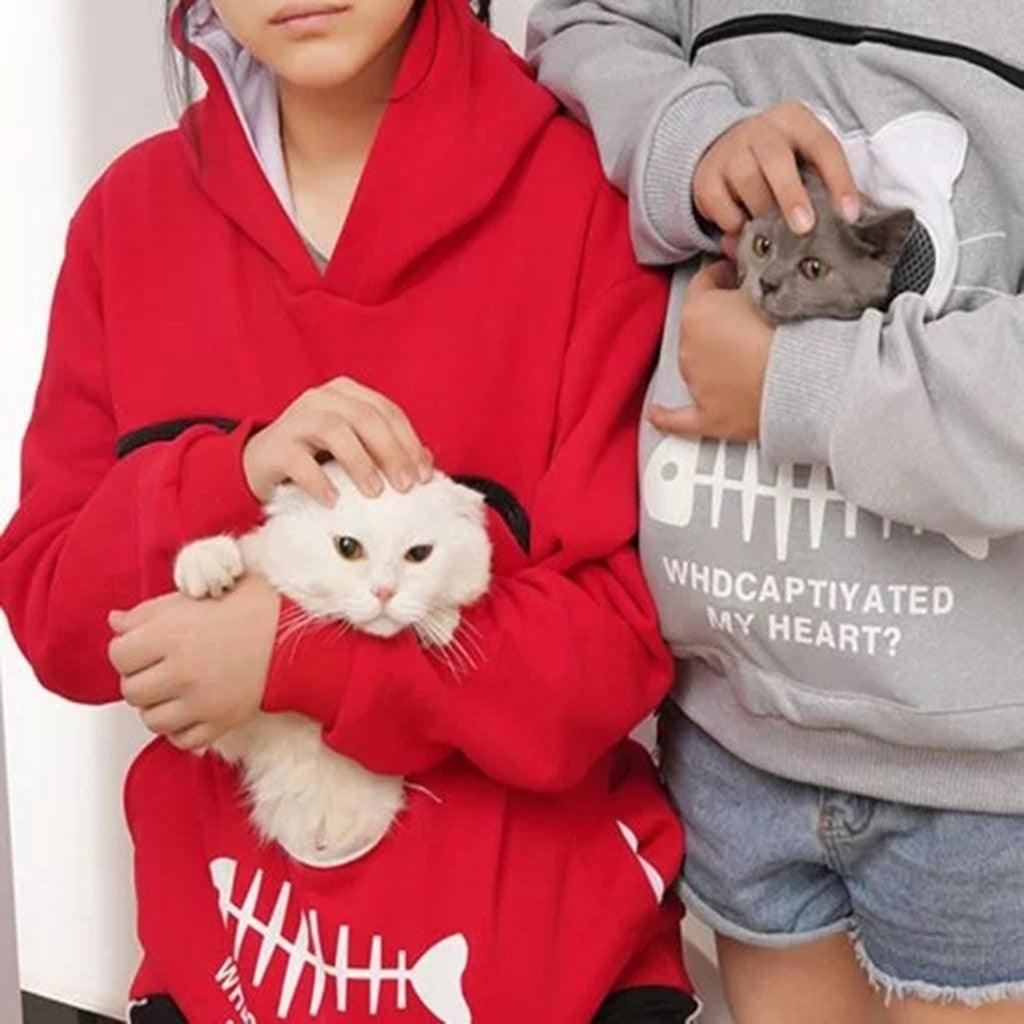 Cat Lovers Hoodie Cuddle Pouch - topspet