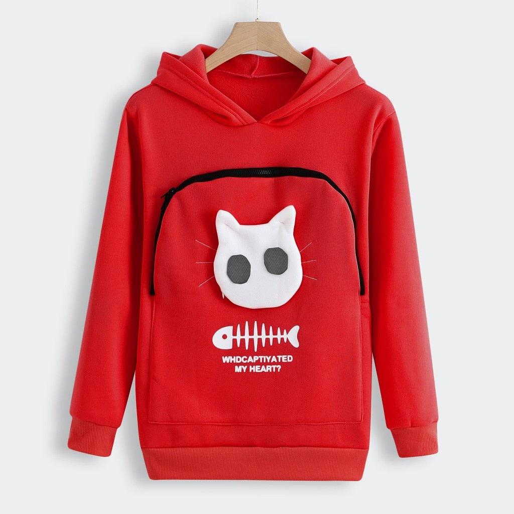 Cat Lovers Hoodie Cuddle Pouch - topspet