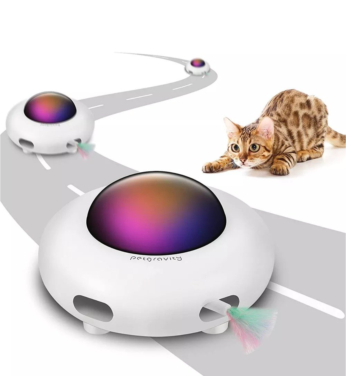 Cats Teaser Toys Interactive Dolls UFO - topspet