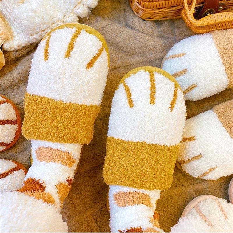 Cute Cat Paw Slippers - topspet