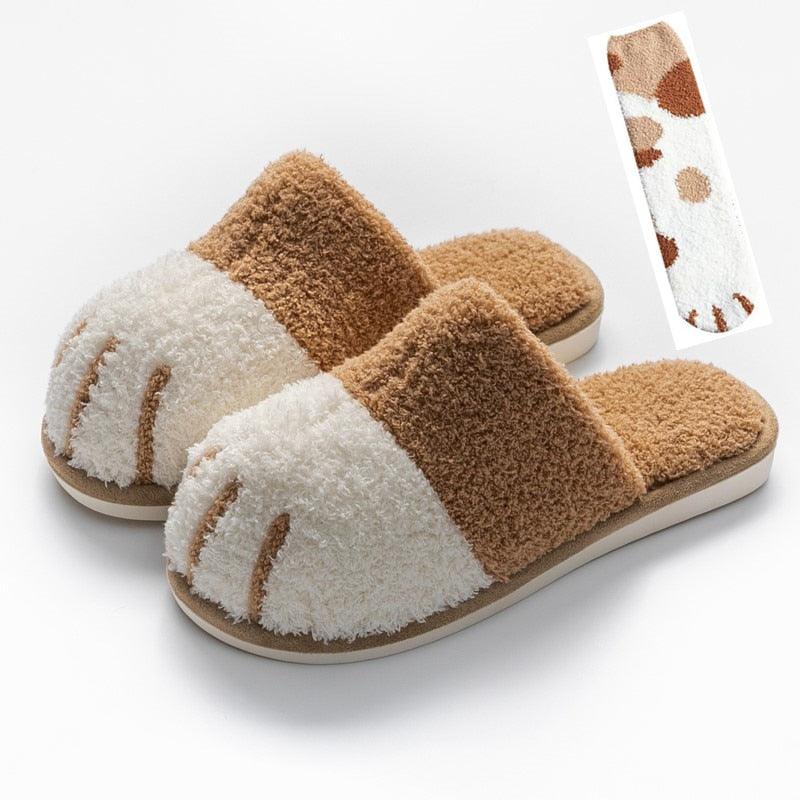 Cute Cat Paw Slippers - topspet