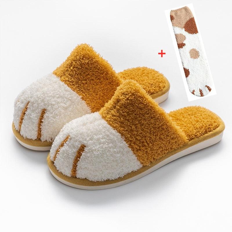 Cute Cat Paw Slippers - topspet