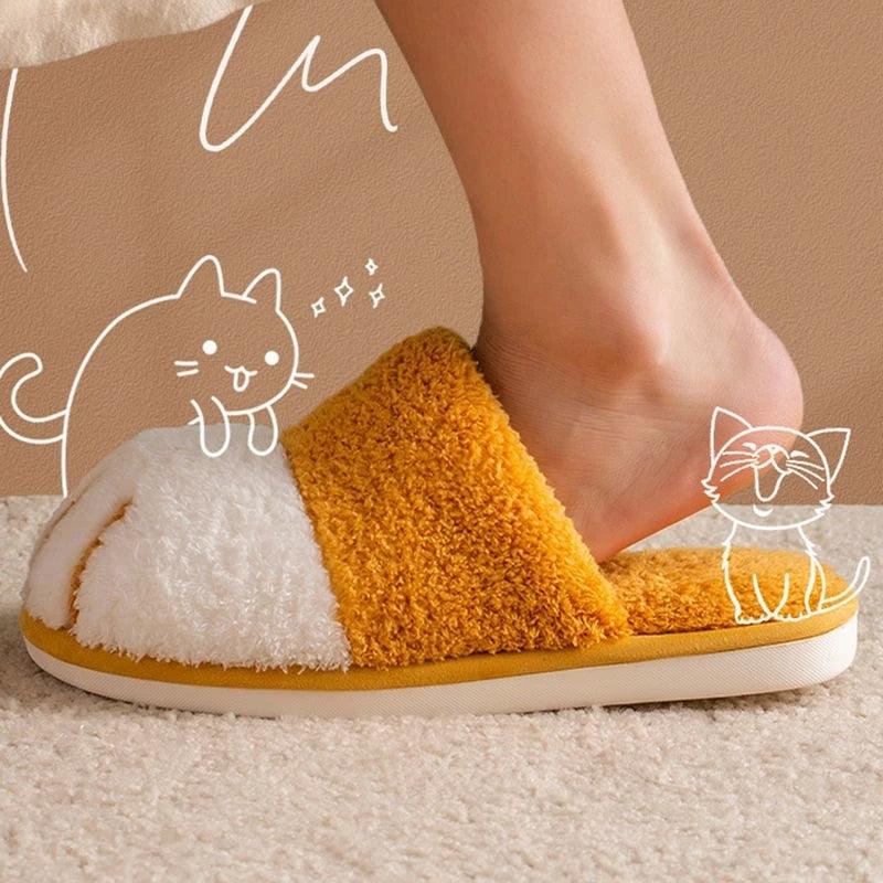 Cute Cat Paw Slippers - topspet