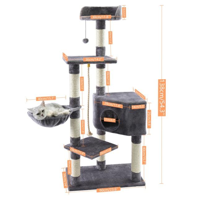 Cats Tree House Entertainment Playground - topspet