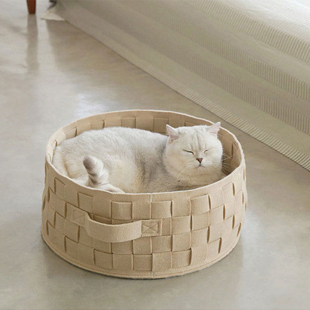 Rounding Cotton Cat Bed - topspet