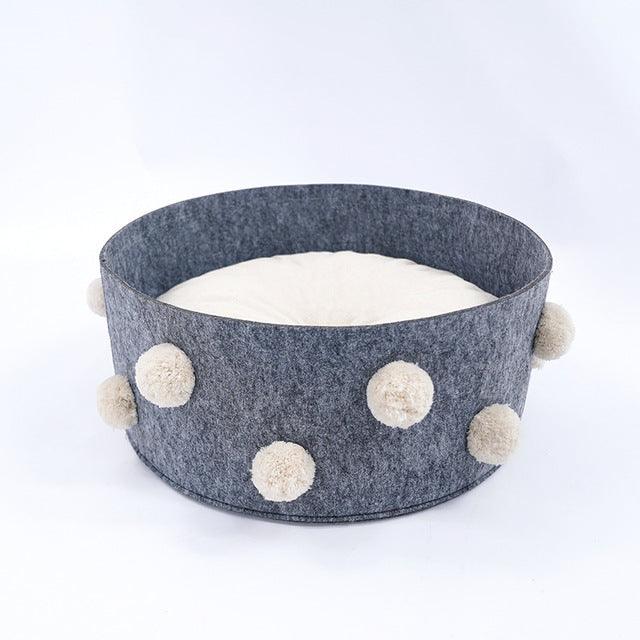 Rounding Cotton Cat Bed - topspet