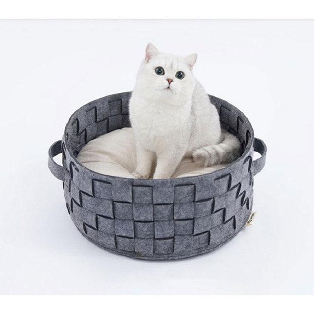 Rounding Cotton Cat Bed - topspet