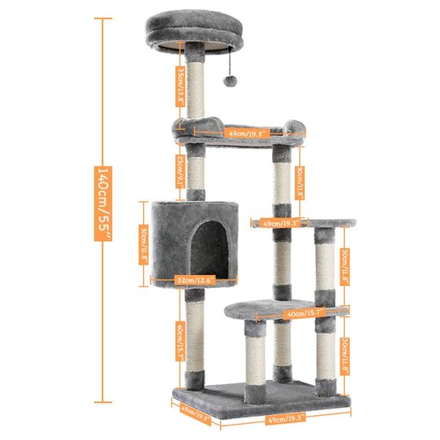 Cats Tree House Entertainment Playground - topspet