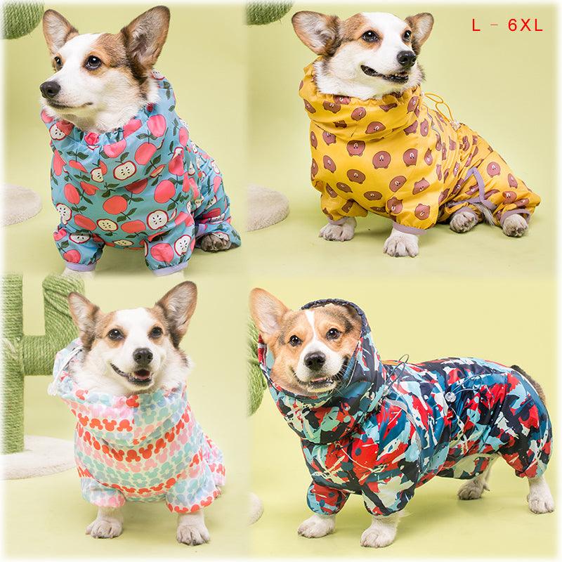 Jumpsuit Style Dog Raincoat - topspet