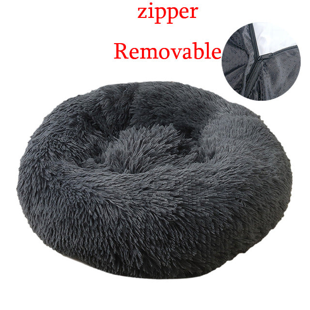 Round Removable Cover Pet Sofa Bed - topspet