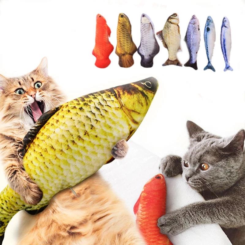 Soft Plush Fish Catnip Toy - topspet