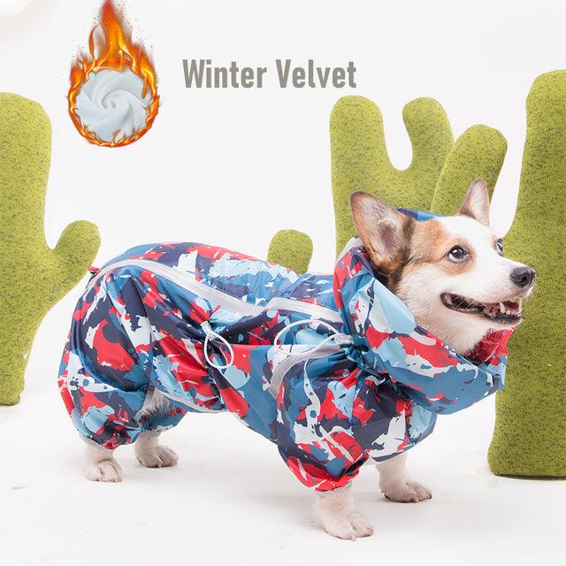 Jumpsuit Style Dog Raincoat - topspet