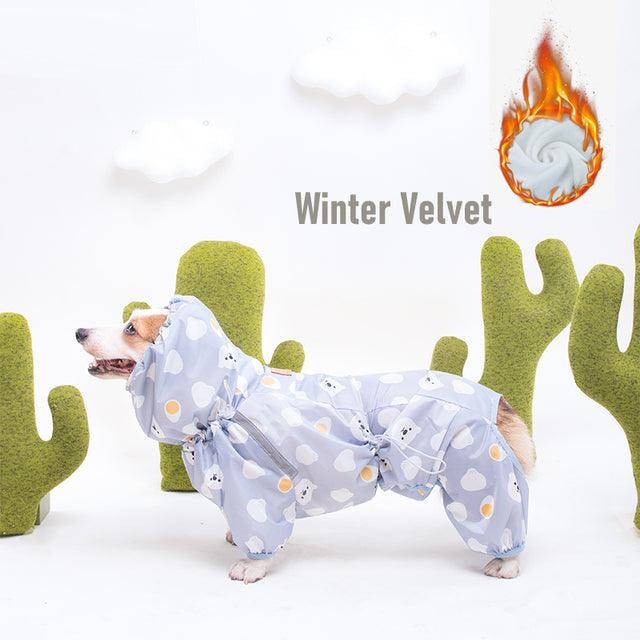 Jumpsuit Style Dog Raincoat - topspet