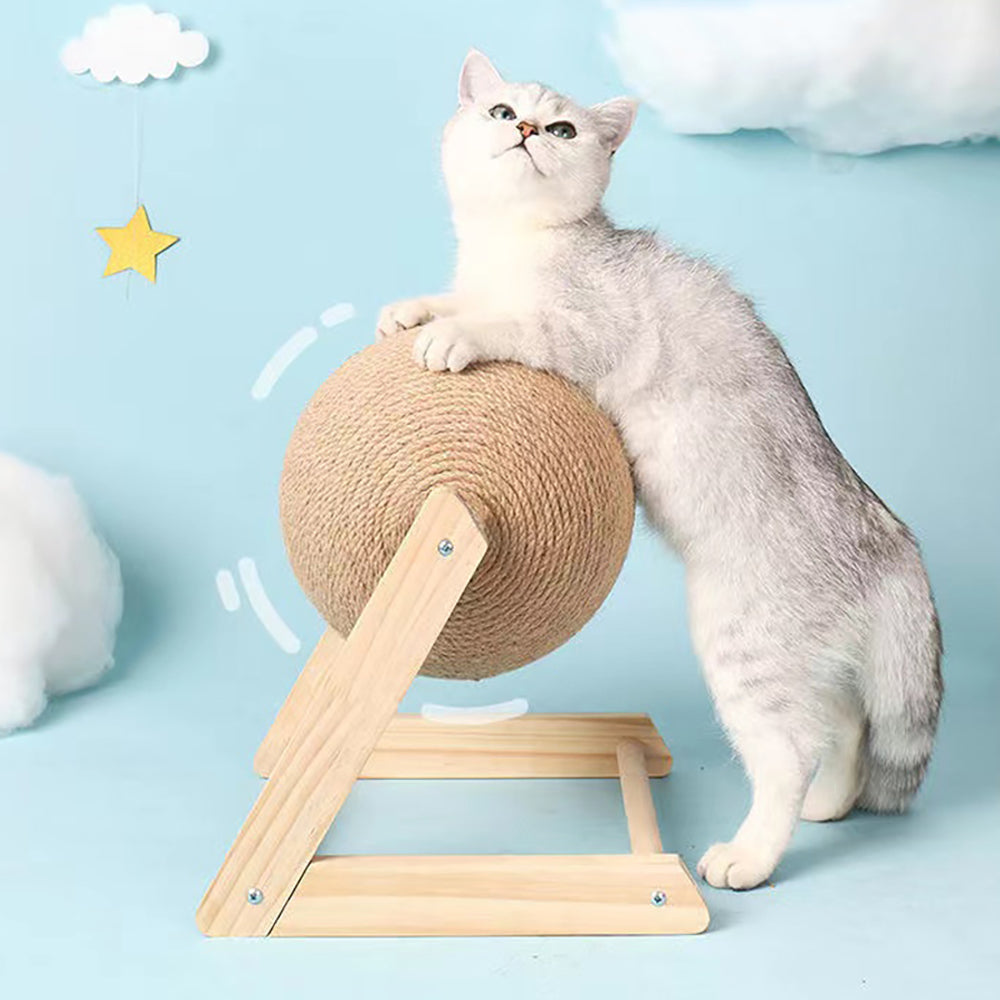 Sisal Rope Cat Cardboard Ball Scratcher - topspet