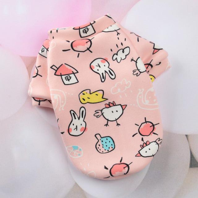 Dog Costume Cute Animal Printed Coat - topspet