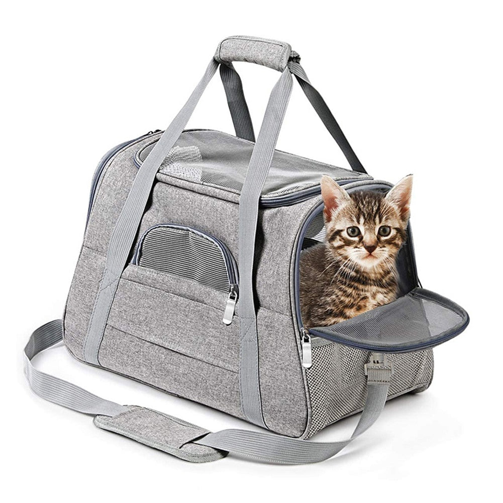 Soft Pet Carriers Portable Breathable Foldable Bag - topspet