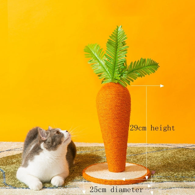 Cute Carrot Cat Scratching Post - topspet