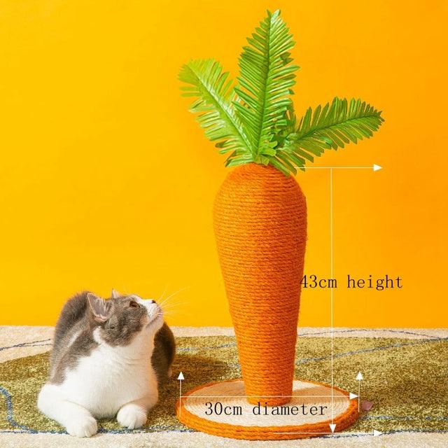Cute Carrot Cat Scratching Post - topspet