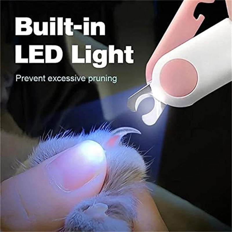 Professional Cat Nail Clipper With Led Light Scissors - topspet