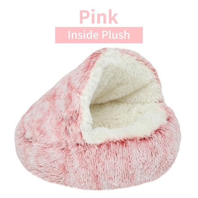 Winter Long Plush Pet Cat Bed - topspet