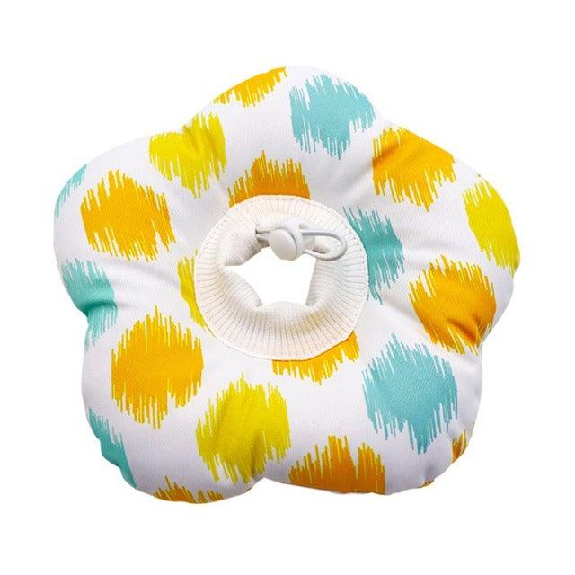 Cat Elizabeth Circle Flower Shape Cotton Collar - topspet