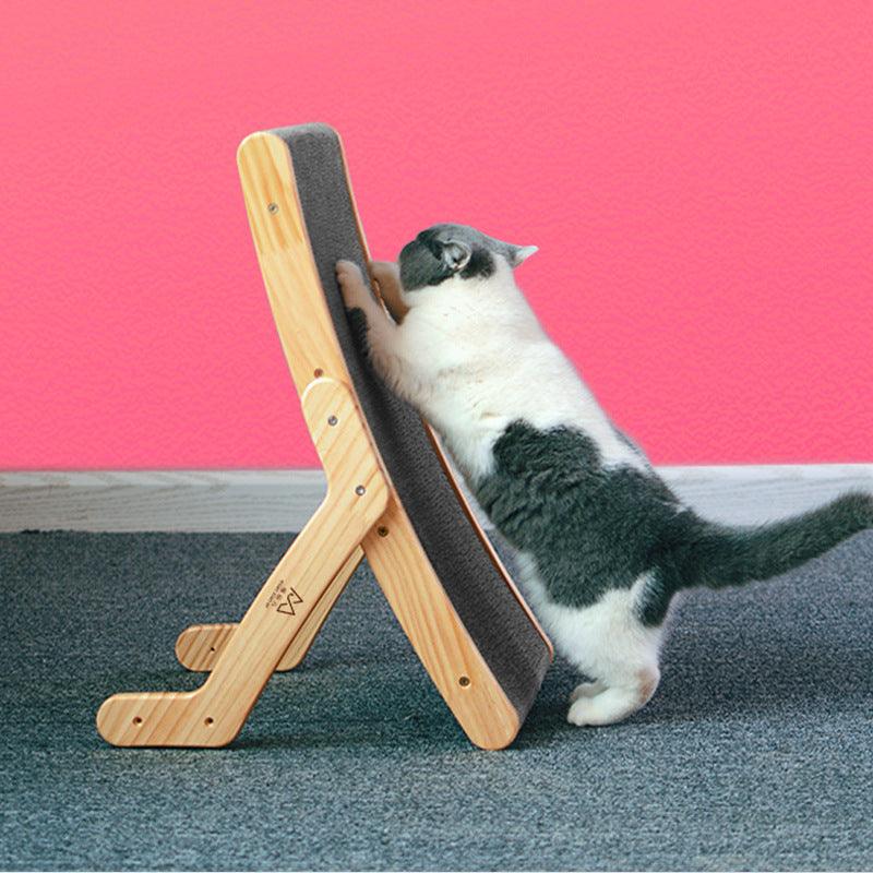 Cat Solid Wood Scratching Board - topspet