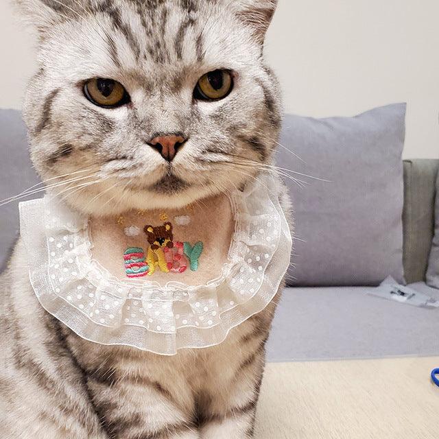 Cat Holiday Birthday Bib - topspet