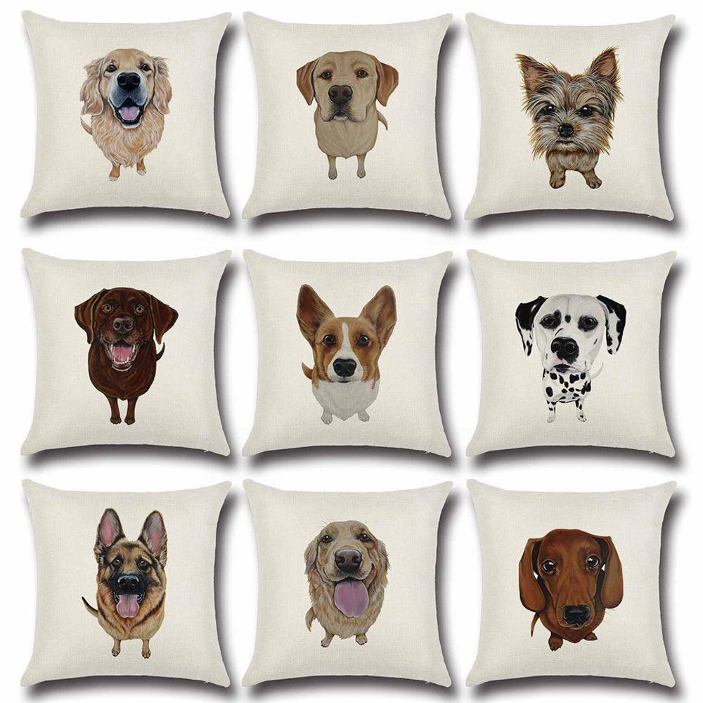 Cute dog pattern cartoon cushion - topspet