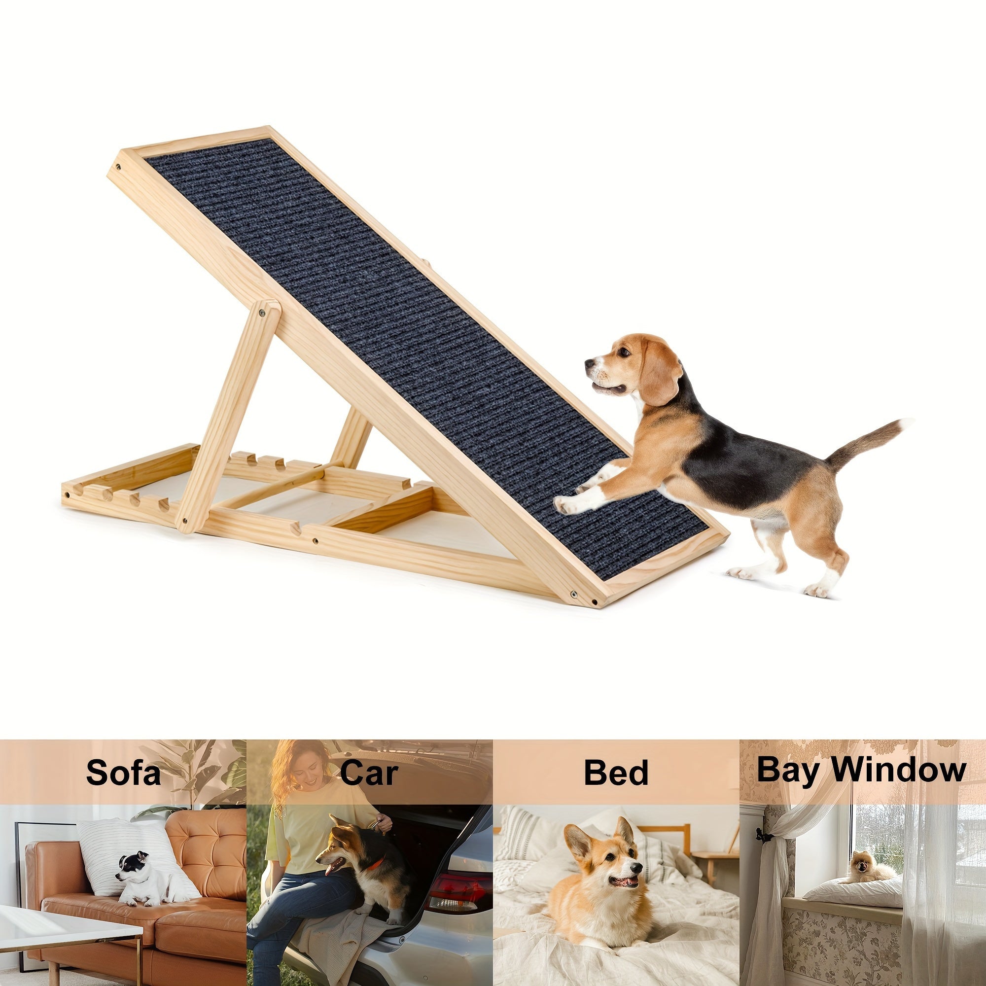 Dog Stairs for Beds, Couches & Vehicles – Durable & Non-Slip Pet Stairs