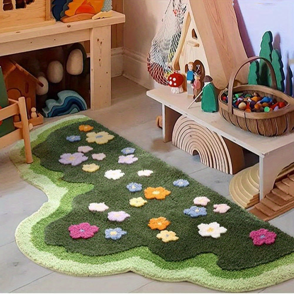 Elegant Moss Rug for Living Room – Soft & Eco-Friendly Area Rug