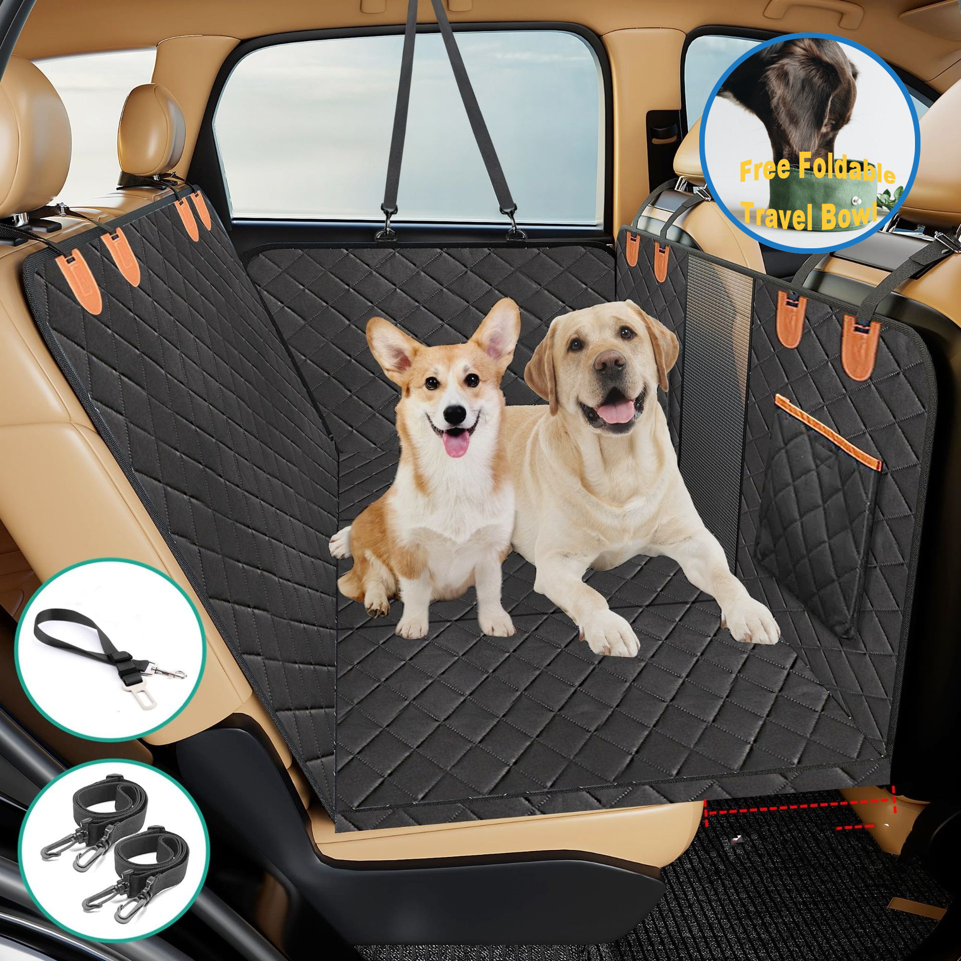 Hard Bottom Backseat Extender for Dogs