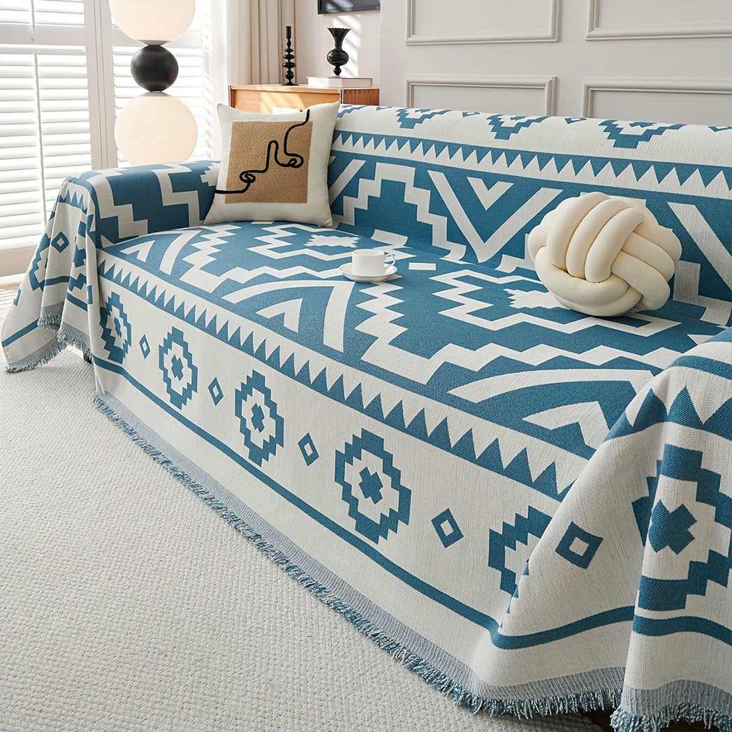 Boho-Chic All-Season Sofa Cover