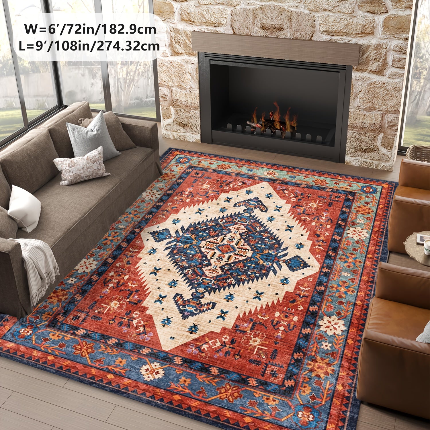 Premium 8x10 Area Rugs for Living Room & Bedroom