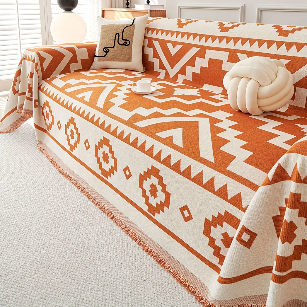 Boho-Chic All-Season Sofa Cover