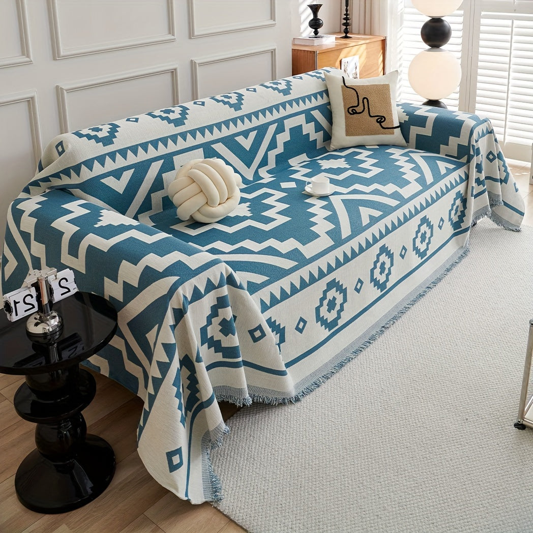 Boho-Chic All-Season Sofa Cover