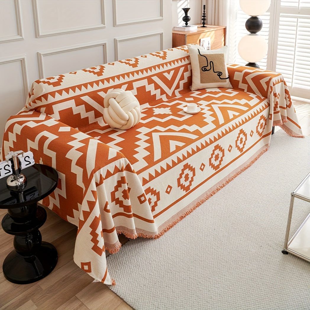 Boho-Chic All-Season Sofa Cover