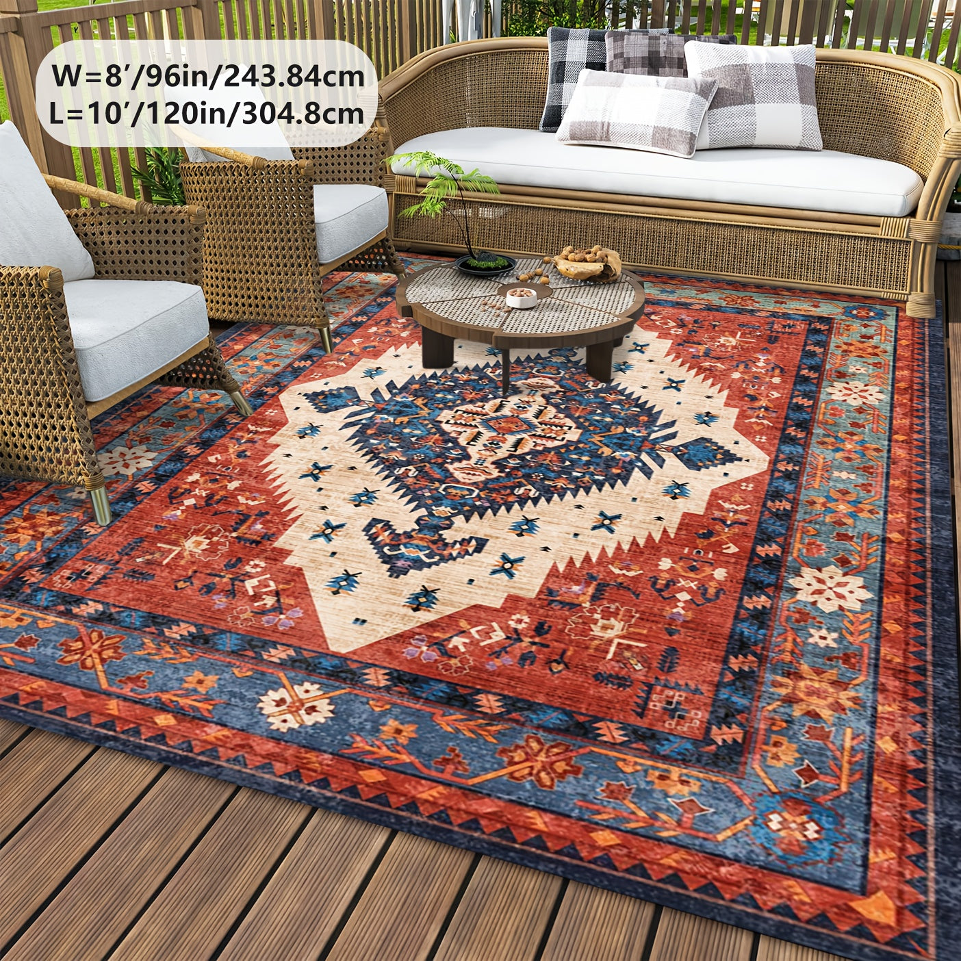 Premium 8x10 Area Rugs for Living Room & Bedroom