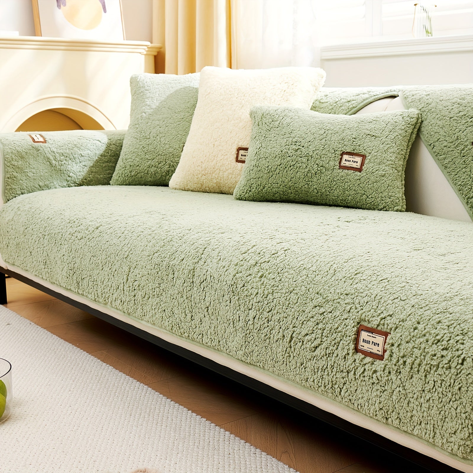 Plush Sherpa Sofa Cover