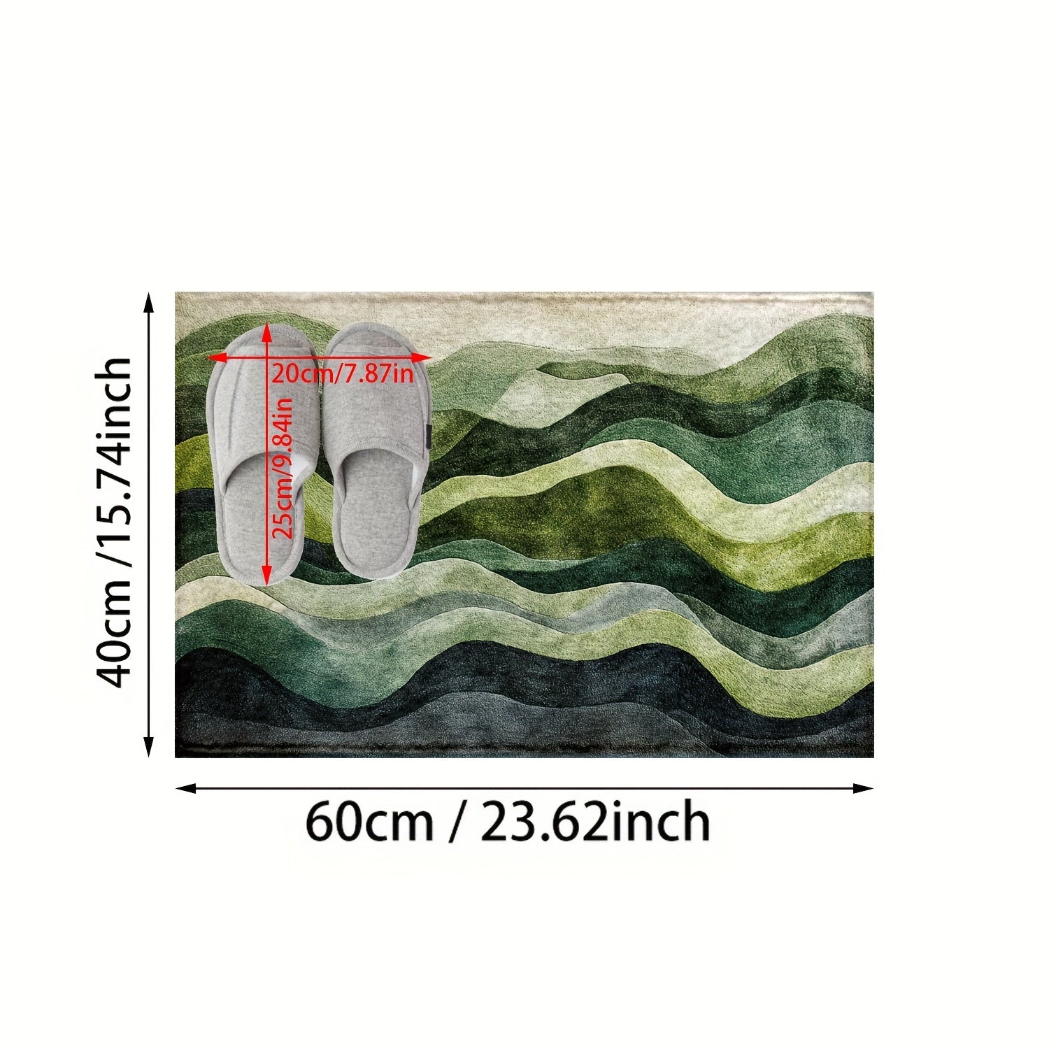 Blue and Green Rug – Stylish Indoor Outdoor Runner Rug for Porch, Patio, or Living Room