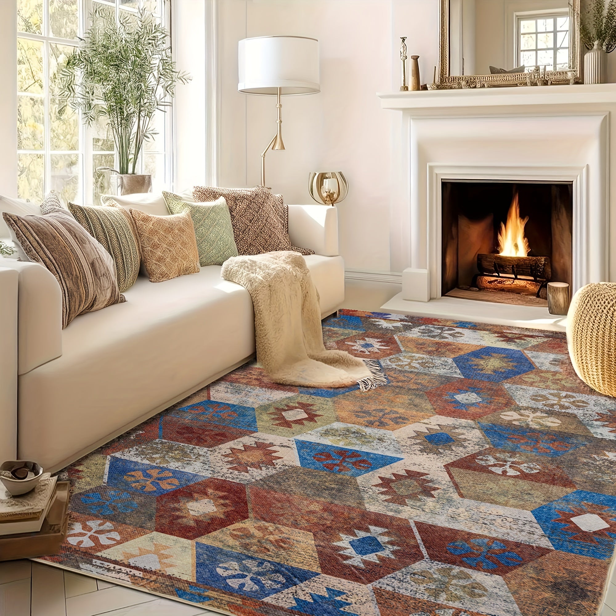 Abstract Rug for Modern Homes – Stylish Area Rug for Living Rooms