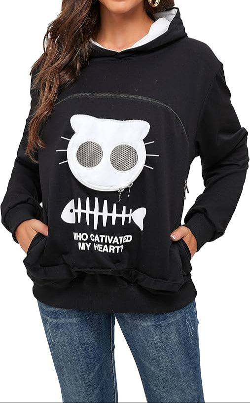 Cat Lovers Hoodie Cuddle Pouch