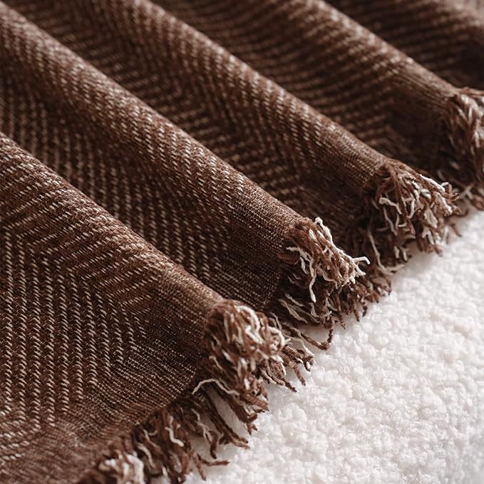 Boho Style Sofa Throw Covers with Tassel Embellishment - topspet