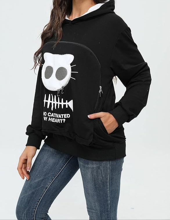Cat Lovers Hoodie Cuddle Pouch