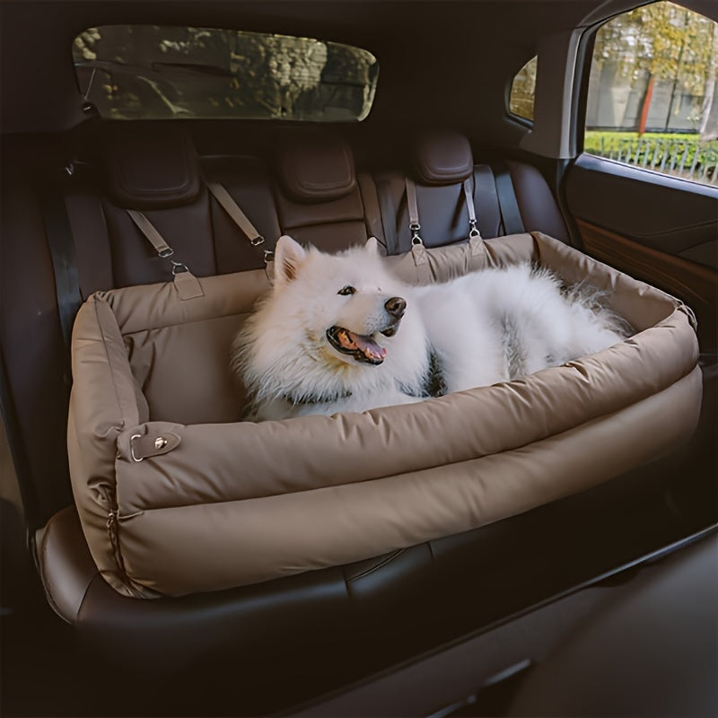 Deluxe Dog Booster Car Seat for Large & Medium Dogs – Comfortable & Secure Dog Car Booster Seat