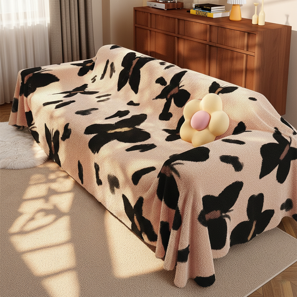 Couch Cover for Sleeper Sofa – Non Slip Slipcovers for Daybed & Two Seater Sofas