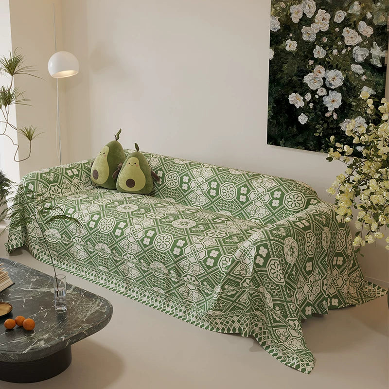 Four Season Red Couch Cover – Stylish, Cat-Proof & Dog-Friendly Sofa Protector