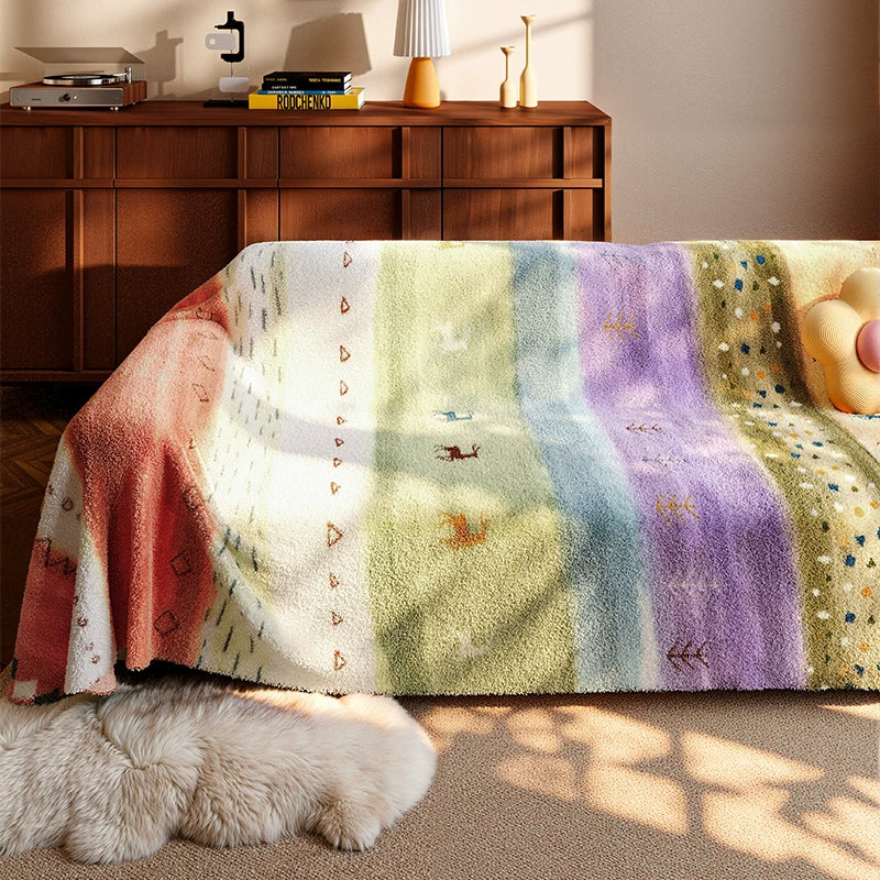 Furniture Covers for Sofa and Loveseat – White Cotton & Velvet Slip Covers