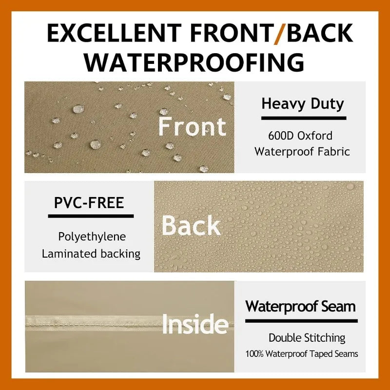 Premium Curved  Outdoor Couch Cover Waterproof – Large, Durable & Weather-Resistant Protection