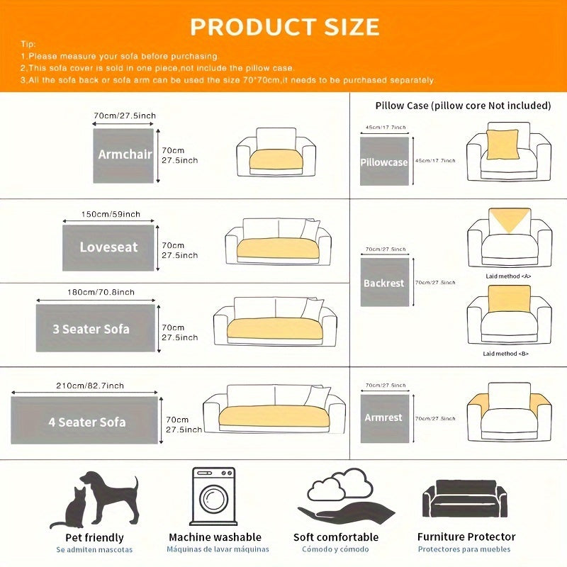 Premium Pet Couch Cover - Non-Slip Sofa Protector for Dogs and Cats