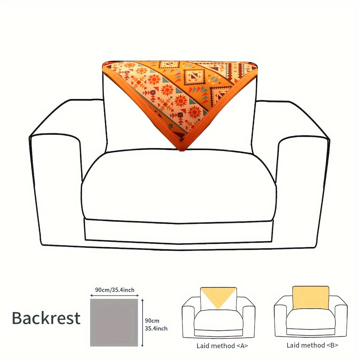 Linen Sofa Cover – Premium Stretchable Protector for Couches